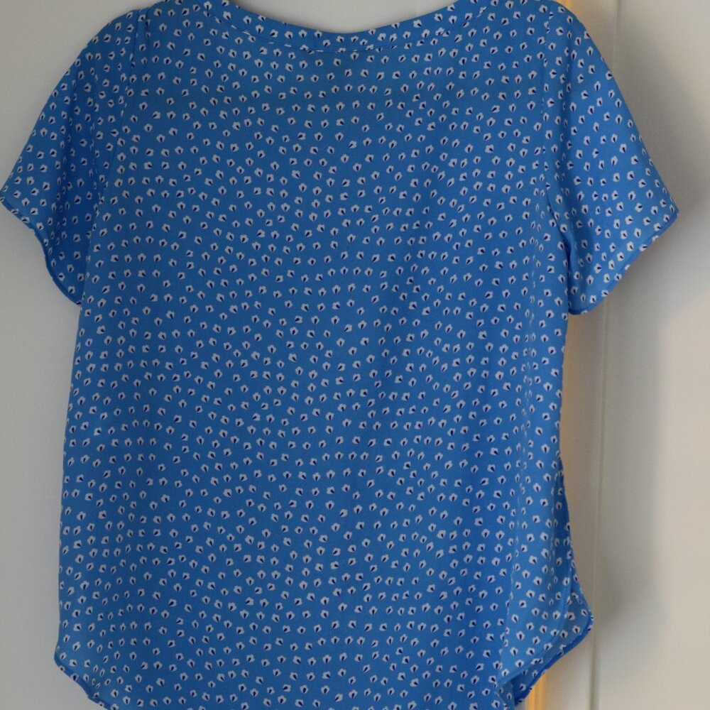 🌼 NWT Banana Republic Blue‎ Blouse – Petite XS 🌼 - Picture 4 of 12